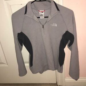 NORTH FACE Gray Pullover Jacket